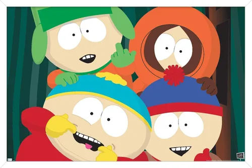 Vista 13 de Trends International South Park - Póster de pared de primer plano, 14.72 x 22.37 pulgadas, versión enmarcada de madera de granero Versión enmarcada