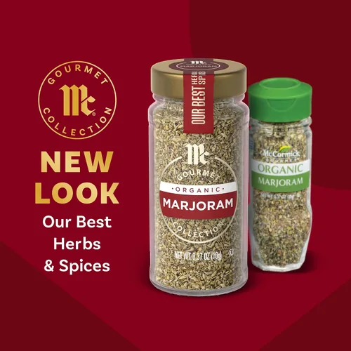 Vista 3 de McCormick Gourmet Mejorana orgánica, 0.37 onzas