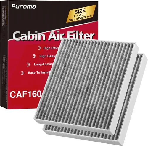 Vista 10 de Puroma Filtro de aire de cabina con carbón activado, compatible con Honda, CR-V, Civic, Accord, Odyssey, Pilot, Crosstour, Passport, Acura ILX, MDX