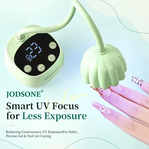 Vista 8 de JODSONE Lámpara de uñas UV de curado rápido, lámpara de cuello de cisne portátil y flexible con diseño ajustable de 360°, secadora LED recargable