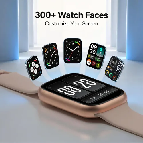 Vista 7 de Reloj de seguimiento de actividad física para mujeres y hombres, llamadas Bluetooth, pantalla HD de 1.83 pulgadas, 100 modos deportivos, frecuencia