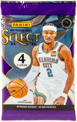 Vista 2 de Mega Box de baloncesto Panini Select NBA 2024-25 - Tarjetas oficiales de intercambio - Premios azules y rojos exclusivos de minoristas, tarjetas e