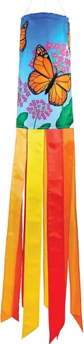 Vista 20 de In the Breeze 5072 — Birdhouse Garden 40 pulgadas Windsock — Decoración colorida para colgar al aire libre
