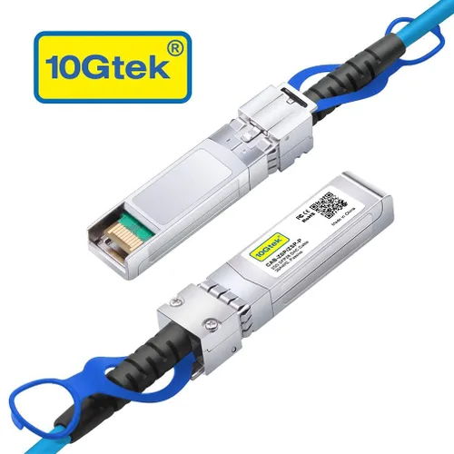 Vista 2 de 10Gtek 25G SFP+ DAC Cable - 25GBASE-CR a SFP28 Cable Twinax de cobre de conexión directa pasiva para Mellanox MCP2M00-A00A, 0.5 metros (1.6 pies)