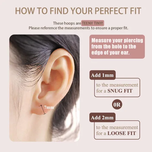 Vista 4 de FANSING Aretes de aro para mujer, aretes de aro de cartílago de moda, aretes de acero quirúrgico para hombre