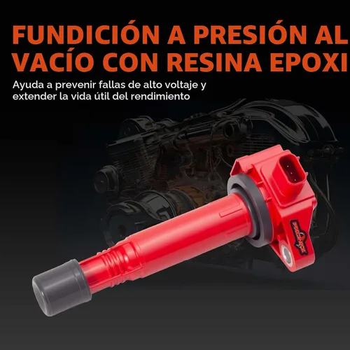 Vista 3 de Juego de 6 bobinas de encendido y bujías para Honda Accord 3.5 V6 UF713