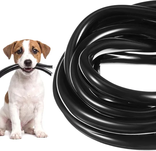 Vista 9 de Pangda Protector de cable de 10 pies para perros y gatos, 0.079 in de Transparente