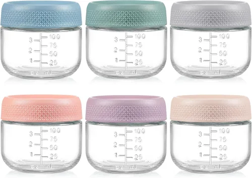 Vista 9 de NETANY Recipientes de vidrio para aderezo de ensalada de 2 onzas, paquete de 6 recipientes pequeños para salsa con tapas y mini recipientes