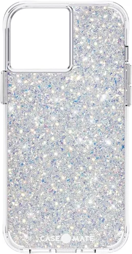 Vista 10 de Case-Mate Funda para iPhone 14 Pro Max, gemas florales, con protección contra caídas de 10 pies y carga inalámbrica, funda de diamantes de imitación