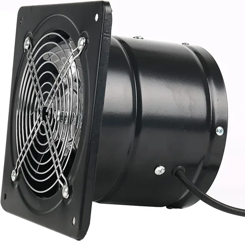 Vista 6 de Ventilador de escape con enchufe, extractor de 8 pulgadas 735CFM a través de la pared con motor de cobre puro ligero, ventilador de ventilación