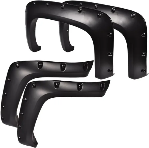 Vista 15 de ALLGOOD Guardabarros de rueda compatibles con Chevy Silverado 1500 2007-2013 Fleetside de 69.3 pulgadas para cama corta de doble cabina, solo