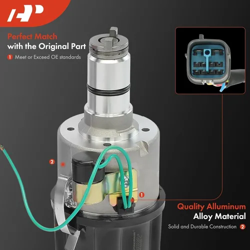 Vista 7 de Distribuidor de encendido A-Premium con tapa y rotor Compatible con Volkswagen Beetle, Campmobile, Fastback, Karmann Ghia, Rabbit, Scirocco