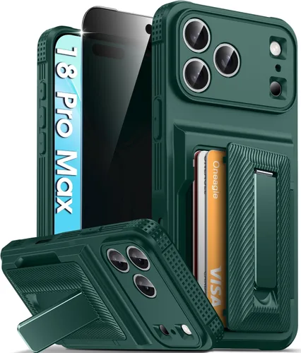 Vista 64 de Oneagle Funda tipo cartera para iPhone 17 Pro Max con tarjetero