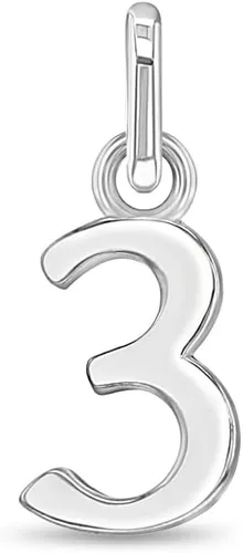 Vista 10 de In Season Jewelry 925 Sterling Silver Small Polished Numbers Charm For Little Girls Charm Bracelet 1-0 - Special Graduation Year Charm For Little