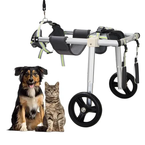 Vista 8 de Wheels Silla de ruedas para perro, silla de ruedas para patas traseras, carrito ajustable para perro, sillas de ruedas para mascotas/perros