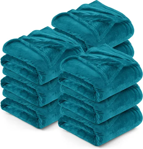 Vista 22 de Utopia Bedding - Manta de vellón de lujo, mullida, antiestática; manta de suave microfibra de 8.8 oz/yd² (300 g/m²) para sofá y cama; tamaño Gris