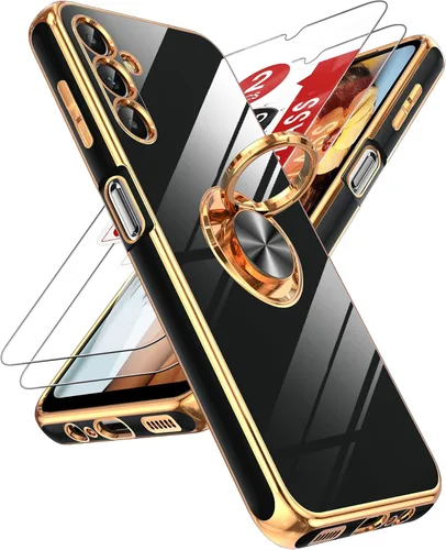 Vista 79 de LeYi Funda para iPhone XR: con Protector de Pantalla de Vidrio Templado [Paquete de 2] Soporte de Anillo Giratorio de 360°, Soporte Magnético