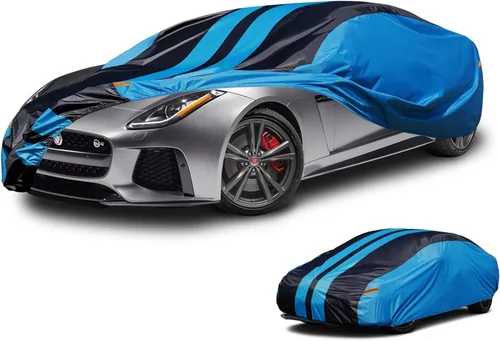Vista 38 de Kaugung Funda impermeable para automóvil BMW Serie 3 (1999-2025), cubierta exterior completa para automóviles, ligera, resistente al sol, UV