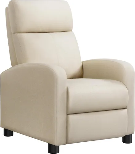 Vista 20 de Yaheetech Silla reclinable de pana para sofá individual, asiento de cine en casa, silla reclinable moderna ajustable para sala de estar, dormitorio
