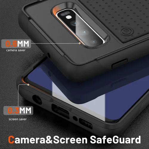Vista 4 de Funda diseñada para Samsung Galaxy S10 Plus, regalo de grado militar, resistente a las caídas, a prueba de golpes, para Galaxy S10+ Plus