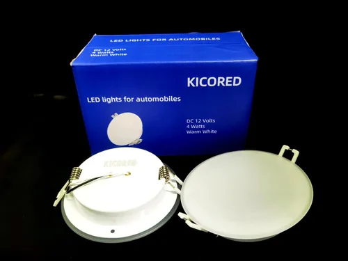 Vista 7 de Luz LED de techo empotrable para autocaravana de 4.5 pulgadas DC12 V, luz interior de gabinete, luces LED para automóviles, autocaravana, caravana