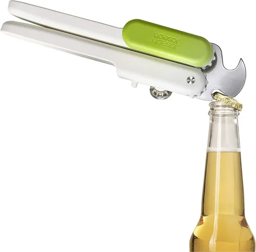 Vista 5 de Joseph Joseph Pivot - Abrebotellas y latas multifunción, fácil de usar, color blanco