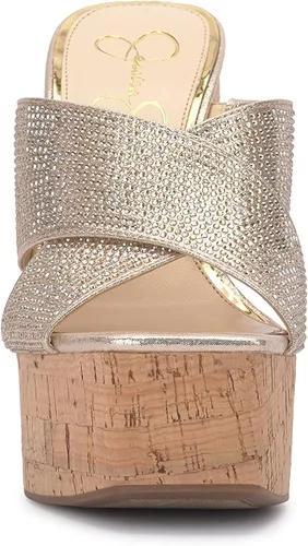 Vista 2 de Jessica Simpson Basima - Sandalias de tacón alto con plataforma para mujer
