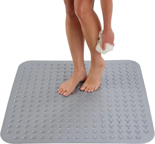 Vista 22 de ENKOSI Tapete de ducha extra grande antideslizante – 47 x 32 pulgadas – Tapete de ducha de baño XL – Tapetes de ducha grandes para suelos de ducha