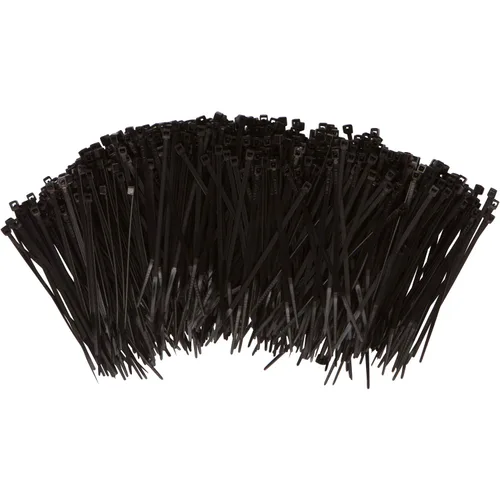 Vista 3 de Morris Productos Sujetacables de nailon negro ultravioleta – 4 pulgadas de longitud – Resistente, resistencia a la tracción de 18 libras
