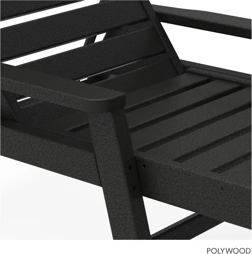 Vista 7 de POLYWOOD NCC2280MA-P Camastro Náutico con Brazos, Negro