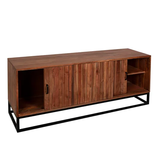 Vista 3 de Aparador Romimex Marrón Madera de acacia