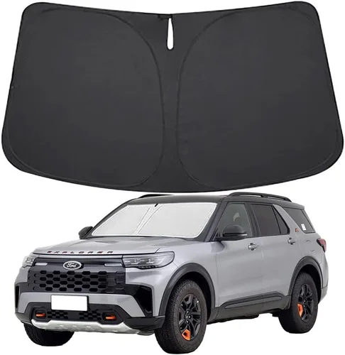 Vista 21 de Parasol para parabrisas BMW Serie 3 2006-2011 Accesorios Plegable Parasol para ventana delantera BMW Serie 3 Accesorios Parasol 240T Poliéster