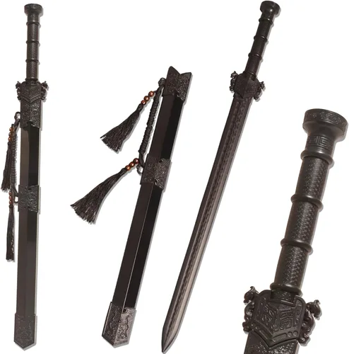 Vista 7 de High Strength Polypropylen Plastic Sword Ancient Style Embroidery Spring Sword with Sheath for Practice and Training