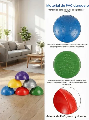 Vista 8 de Fasmov Paquete de 6 cápsulas de equilibrio, puntos de entrenamiento de equilibrio para retoques de sentadillas, equilibrio corporal central
