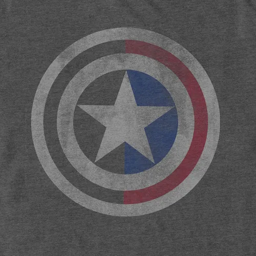 Vista 2 de Marvel Camiseta con escudo del Capitán América para hombre