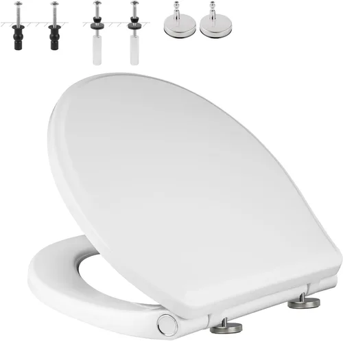 Vista 9 de SS124 - Reemplazo de asiento de inodoro compatible con TOTO, algodón blanco