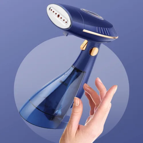 Vista 6 de Plancha de vapor Profesional Mini plancha portátil de vapor portátil Máquina de planchar colgante de mano Plancha eléctrica de mano, mini
