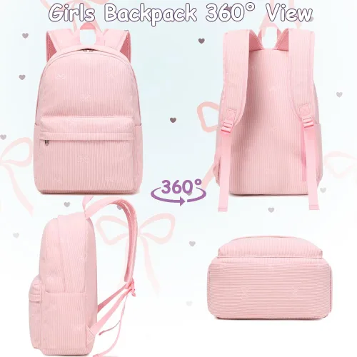 Vista 4 de Meisohua Mochila escolar para adolescentes, niñas, niños, mochila para escuela primaria, bolsa de libros para niños, mochila para el almuerzo