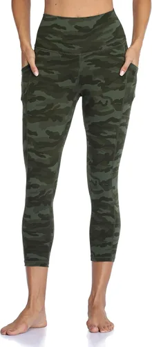 Vista 3 de Colorfulkoala - Leggings de cintura alta para mujer con bolsillos 21 de entrepierna