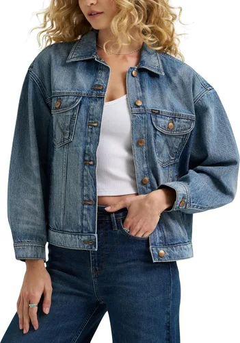Vista 5 de Wrangler Chaqueta vaquera de corte relajado para mujer Narciso