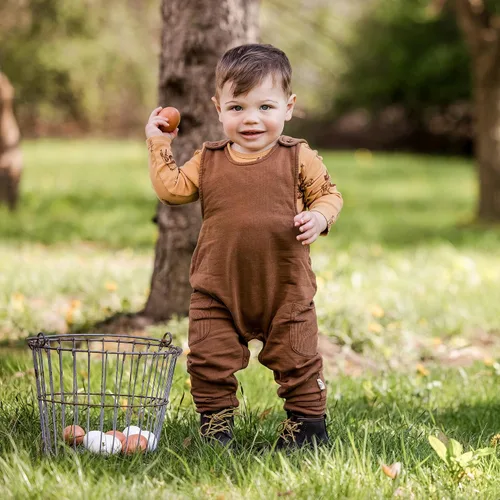 Vista 44 de Burt's Bees Mono de manga larga 100% orgánico para bebé niño