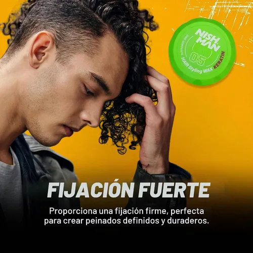 Vista 7 de Nishman Cera Peinado 5.1 fl oz Queratina 05
