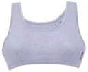 Vista 8 de D'chica - Brasier deportivo de algodón para niñas con una sola capa frontal