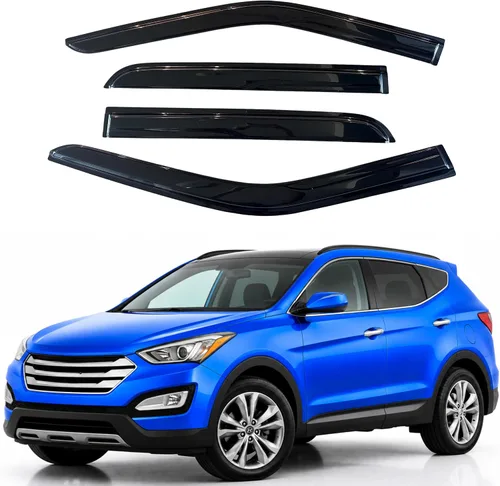 Vista 277 de Visera de ventana IG para Ford Focus Sedán y Hatchback 2012-2018, Protector de ventana lateral para lluvia y viento estilo Mugen, extra duradero
