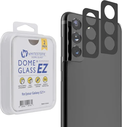 Vista 6 de DOME GLASS EZ - Protector de lente de cámara para Samsung Galaxy S21 de Whitestone, paquete de dos