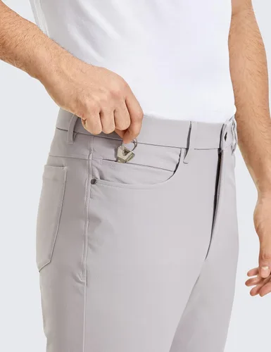 Vista 4 de CRZ YOGA Pantalones de golf cómodos para todo el día para hombre con 5 bolsillos, 303234 pulgadas, de secado rápido, ligeros, casuales, para trabajo