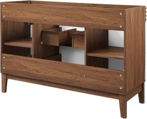Vista 90 de Modway Render 23.5" tocador de baño en nogal (lavabo no incluido)