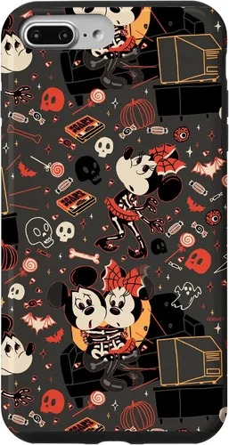 Vista 12 de iPhone 16 Disney Mickey Mouse & Minnie Mouse Scary Sweet Halloween Case