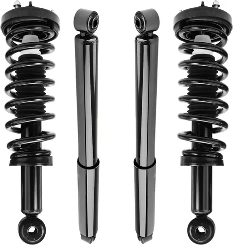 Vista 92 de Detroit Axle - Kit de amortiguadores de 4 puntales para Ford Escape 14-19, 2 puntales delanteros con resorte helicoidal 2 amortiguadores traseros