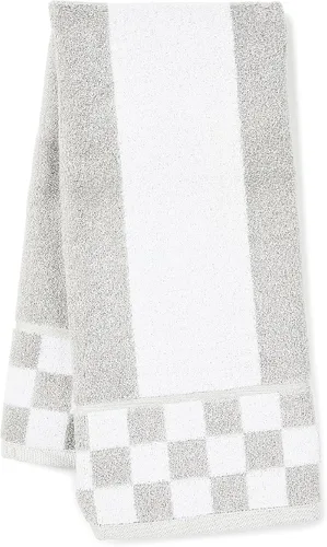 Vista 6 de MACKENZIE-CHILDS Toalla de mano, bonita toalla de mano decorativa para baño y cocina, cuadros negros y blancos
